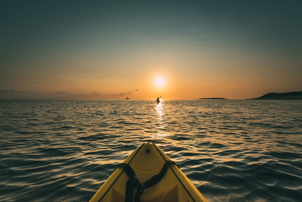 Kayak sunset tour